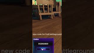 New code for fruit battlegrounds on Roblox [upl. by Healey]