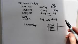 Dental Local Anesthetic Calculations Pt 4 Vasoconstrictors [upl. by Roberts]