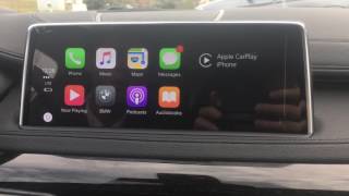 How To Use Apple CarPlay with BMW iDrive 50 [upl. by Nwahs987]