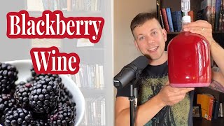 Making Blackberry Wine1 gal Home Brew Ohio Kit [upl. by Prader547]