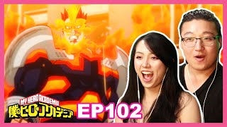 WORK STUDY WITH ENDEAVOR  My Hero Academia Couples Reaction Episode 102  5x14 [upl. by Ahset18]