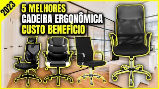 Top 5 Melhores Cadeira Ergonomica Custo Benefício Para 2023 [upl. by Arabele]