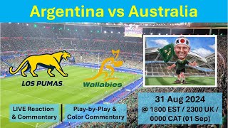 Argentina vs Australia  The Rugby Championship  31 Aug 2024 [upl. by Charis]