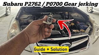 Subaru Transmission Fix P2762  Gear Jerking Solution [upl. by Nairbal]