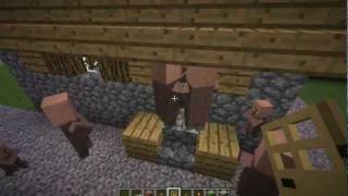 Fun With Minecraft Baby Villagers [upl. by Joby470]