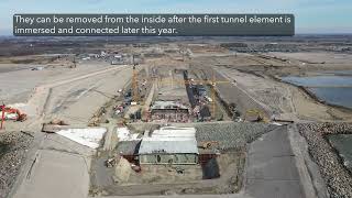 Fehmarnbelt Tunnel  The new dike above the tunnel portal is ready [upl. by Lahcsap538]