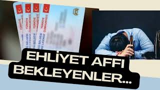 Ehliyet Affı Bekleyenler Kanun Teklifi Verildi ehliyetaffı genelaf af infazdüzenlemesi afhaber [upl. by Adelina]