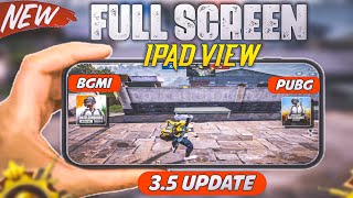 HOW TO UNLOCK FULL SCREEN IPAD VIEW IN BGMI AFTER 35 UPDATE TONYGAMINGLIVE20 [upl. by Derby]