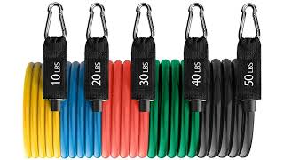 Fegsy Exercise Resistance Band Review [upl. by Anirpas989]