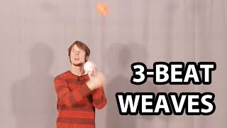 Poi 3beat Weave Basic Poi Spinning Tutorial [upl. by Allayne370]