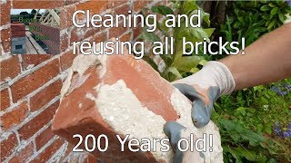 Cleaning and reusing bricks that are 200 years old How to [upl. by Panchito602]