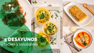 5 desayunos fáciles y saludables para niños [upl. by Nuahsyd213]