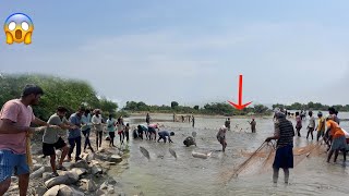 Amazing Big Catch Fishing Skill Net Fishing Village Fishing Mama Brosganeshvlogger143 [upl. by Floyd592]