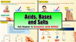 Acids Bases and Salts Class 10  One Shot Full Chapter in Animation  Class 10 Science Chapter 2 [upl. by Kcirddec]