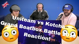 UNITEAM vs KOTCHA  Grand Beatbox Battle 2019  Tag Team Semi Final REACTION  OFFICE BLOKES REACT [upl. by Clara]