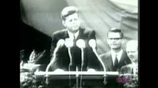 President John F Kennedy quotI Am a Berlinerquot Speech at Berlin Wall [upl. by Alenas544]