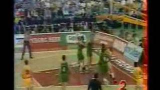 Limoges  Trévise Final Four 1993 Finale 1ère mitemps [upl. by Eitra]