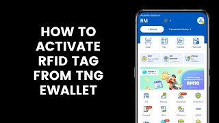 How To Activate The Touch N Go RFID Tag In The TNG eWallet App [upl. by Desirea]