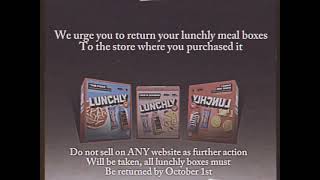 Lunchly recall notice aired 92524 [upl. by Gisser]