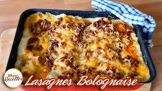 Lasagnes Bolognaise Viande Hachée Béchamel  Recette Facile et Rapide [upl. by Annaoy929]