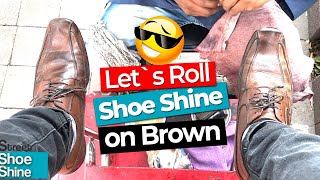 TOP ⬆️⬆️ SHOE SHINE ASMR Street 🌟🌟 Personal Attention VLOG shoeshine asmr [upl. by Bruce]