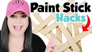 Super EASY Crafts Using Paint Sticks  Home Decor Crafts [upl. by Nancey]