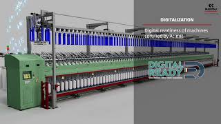 Marzoli roving frame machine [upl. by Aremmat]