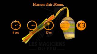 Feu dartifice  Marron dair 50mm [upl. by Simon67]