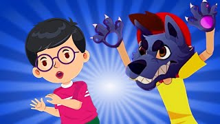 Big grey wolf go away  Kids songs amp Nursery rhymes  Max and Mia  Childrens Music [upl. by Anirbak]