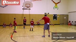 Basketball Offense  Weave Offense  Hand Off [upl. by Mallissa230]