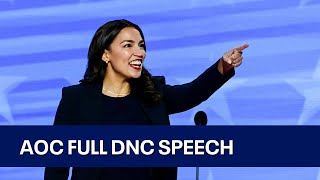 2024 DNC AOC full speech at Democratic National Convention  KTVU [upl. by Delinda]