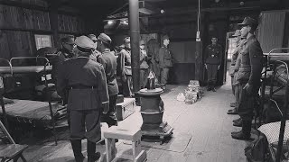 Battle of the Bulge reenactment Beaumont Ohio 2024 Kriegsschule “Rosemarie” german marching song [upl. by Ribble851]