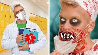 BOO 🎃 HALLOWEEN COSTUMES DIY amp MAKEUP IDEAS 🤡 Trick or Treat Spook Your Friends by 123 GO [upl. by Valdemar]