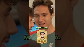 CHIESA amp SZOBOSZLAI react to FC 25 cards 🤣 shorts football soccer [upl. by Oirasec]