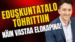 Eduskuntatalo töhrittiin – näin vastaa Elokapina [upl. by Heathcote29]