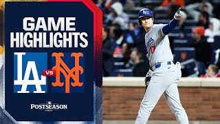 Dodgers vs Mets NLCS Game 3 Highlights 101624  MLB Highlights [upl. by Moyra]