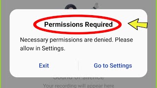 Oneplus Permissions Required  Necessary permissions are denied Please allow in Settings [upl. by Aroon]