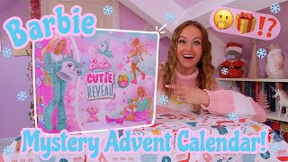 ASMR UNBOXING THE NEW MYSTERY CUTIE REVEAL BARBIE ADVENT CALENDAR 2023😱🎅🏻🎀✨ 24 MYSTERY BOXES🤫🎁 [upl. by Lala891]