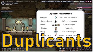 Oxygen Not Included  Tutorial Bites  Duplicants [upl. by Atnim]