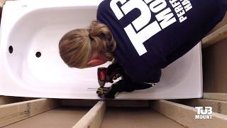 How to install an alcove bathtub 8008152062 [upl. by Aicilaanna]