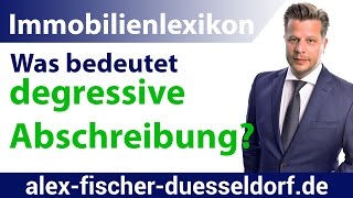 Was bedeutet degressive Absetzung Abschreibung für „Neubautenquot Einfach erklärt [upl. by Ramsdell]