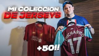 MI COLECCIÓN COMPLETA DE JERSEYS DE FUTBOL  50 PLAYERAS [upl. by Brunhilde]