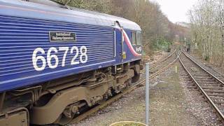 GBRf 66728  2x 325s on West Highland Line [upl. by Alane]