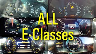 Acceleration Battle ALL MercedesBenz EClass versions [upl. by Luo902]