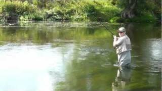 River Wye Chub on the Centrepin [upl. by Nedyarb]