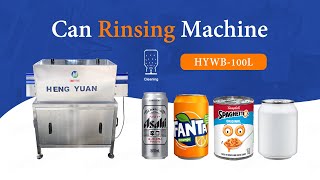 Boost Your Can Washing Efficiency with the HYWB100L Rinser [upl. by Iroak]