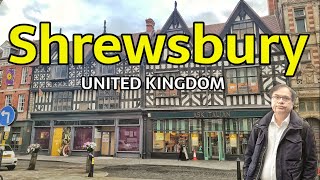 Walk in SHREWSBURY Shropshire ENGLAND 4K  City of Charles Darwin [upl. by Ttayw]