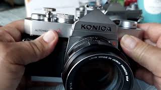 KONICA AUTOREFLEX A Professional SLR film Camera  with HEXANON AR 57MM F14 Lens  Review  🎥 [upl. by Sivrep]