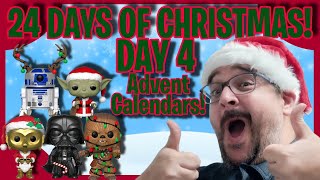 🔴 24 DAYS OF CHRISTMAS DAY 04  FUNKO POP ADVENT CALENDAR amp STAR WARS ADVENT PIN CALENDAR 🔴 [upl. by Norraa149]