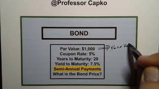 Calculating Bond Price with Semi Annual Interest Payments using a Financial Calculator [upl. by Aitan248]